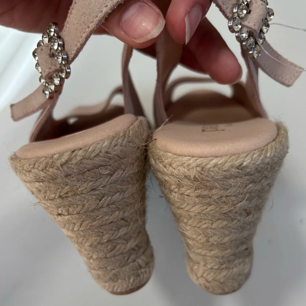 Paseart suede espadrille Wedge Sandals‎